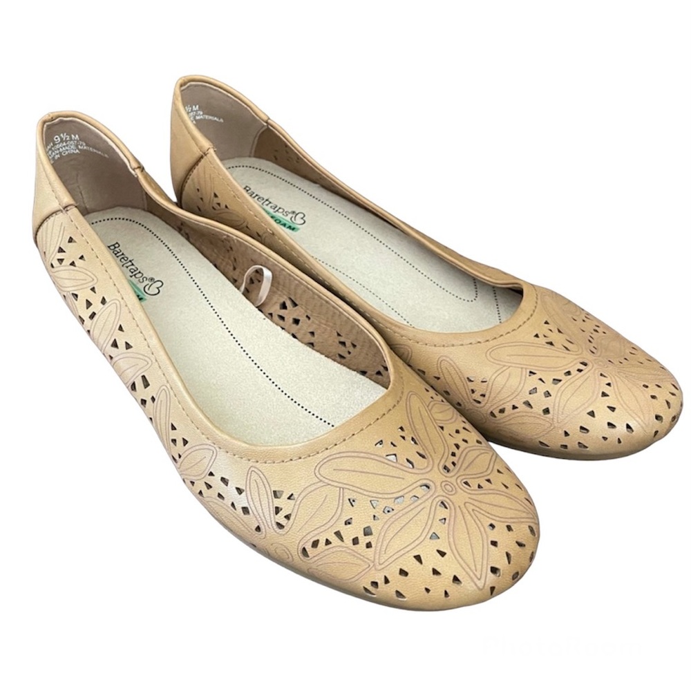 Baretraps Mariah Tan Flats - 9.5
